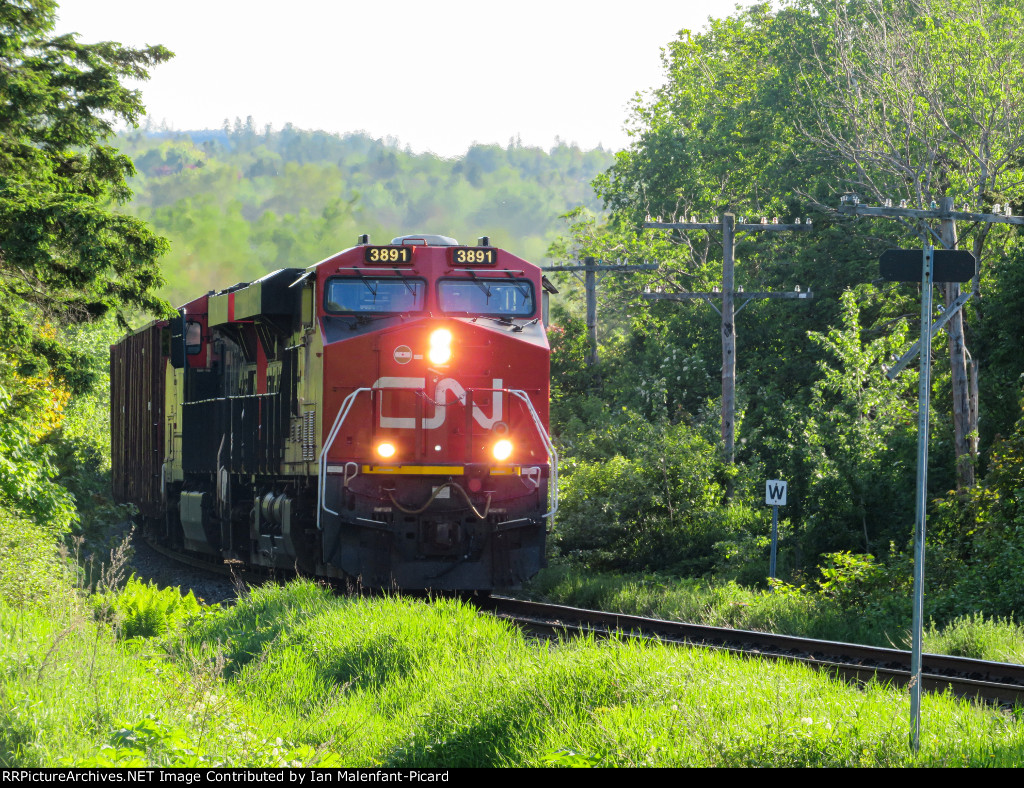 CN 3891 leads 402 at Rocher Blanc